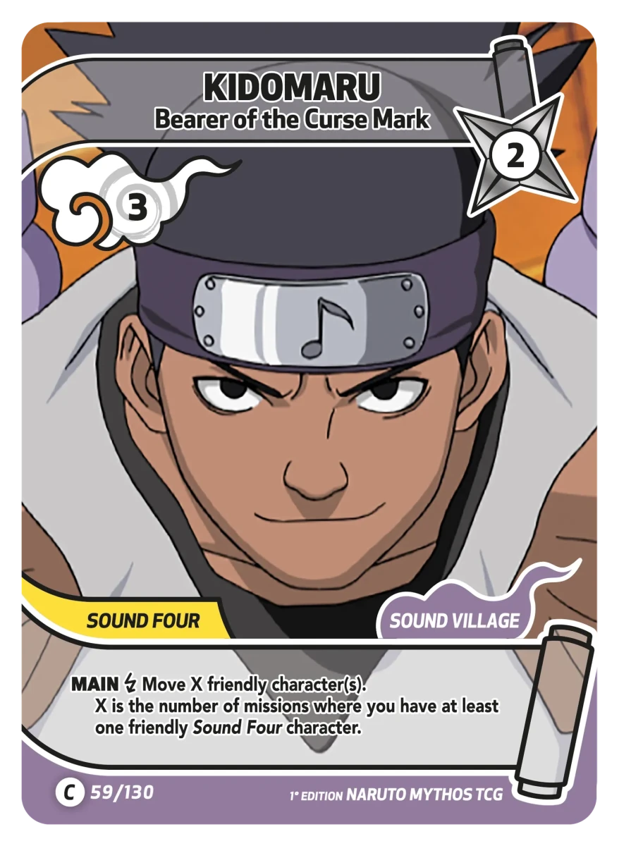 Mythos Naruto Konoha Shido 1st Edition : Kidomaru Bearer of the Curse Mark 059C-Holo by Fabio’s Black Box on MYNTED