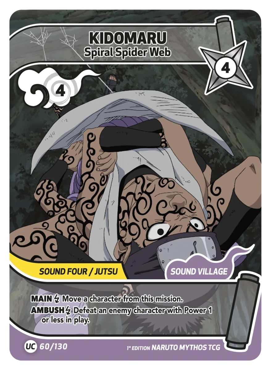 Mythos Naruto Konoha Shido 1st Edition : Kidomaru Spiral Spider Web 060UC-Holo by Fabio’s Black Box on MYNTED