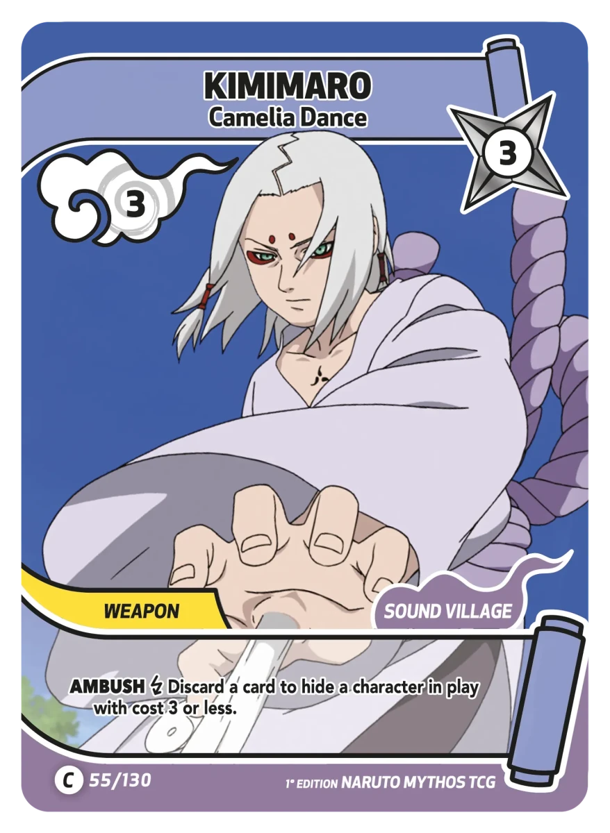 Mythos Naruto Konoha Shido 1st Edition : Kimimaro Camelia Dance 055C-Holo by Fabio’s Black Box on MYNTED