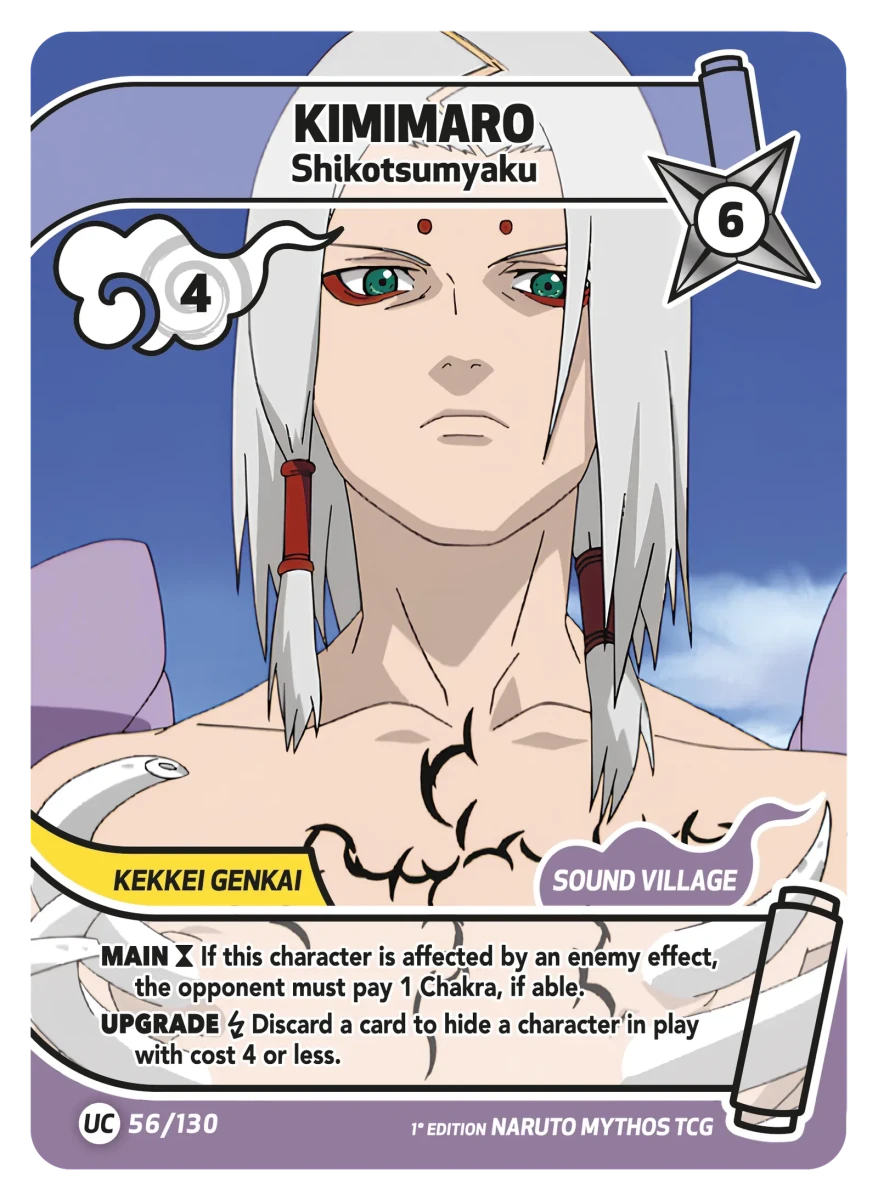 Mythos Naruto Konoha Shido 1st Edition : Kimimaro Shikotsumyaku 056UC-Holo by Fabio’s Black Box on MYNTED