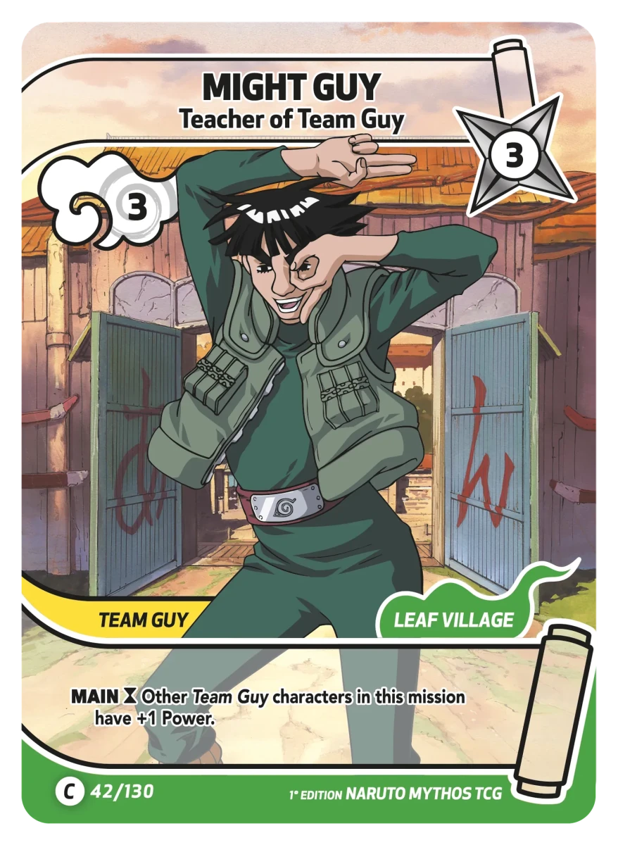 Mythos Naruto Konoha Shido 1st Edition : Might Guy Teacher of Team Guy 042C-Holo by Fabio’s Black Box on MYNTED