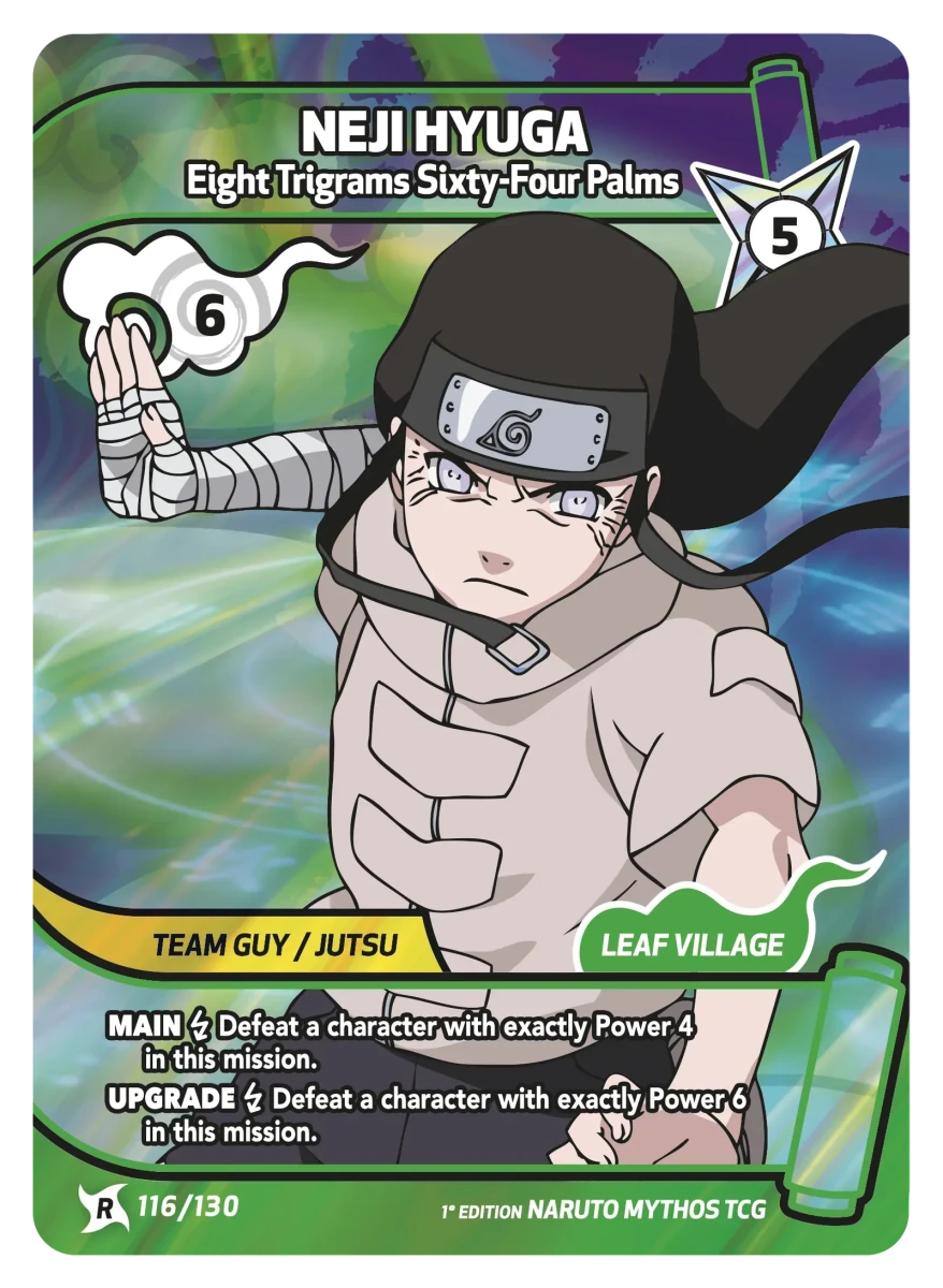 Mythos Naruto Konoha Shido 1st Edition : Neji Hyuga Eight Trigrams Sixty-Four Palms 116 RARE by Fabio’s Black Box on MYNTED