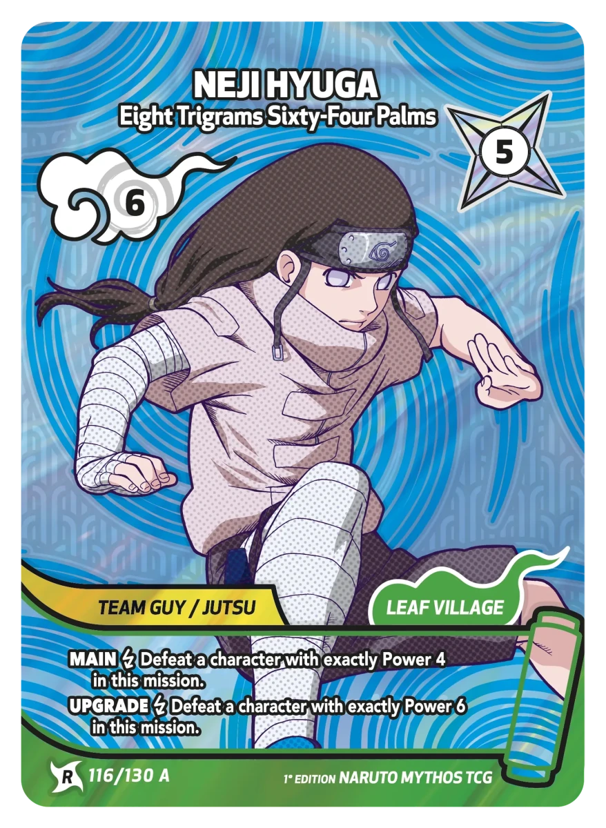 Mythos Naruto Konoha Shido 1st Edition : Neji Hyuga Eight Trigrams Sixty-Four Palms 116 RARE-ART by Fabio’s Black Box on MYNTED