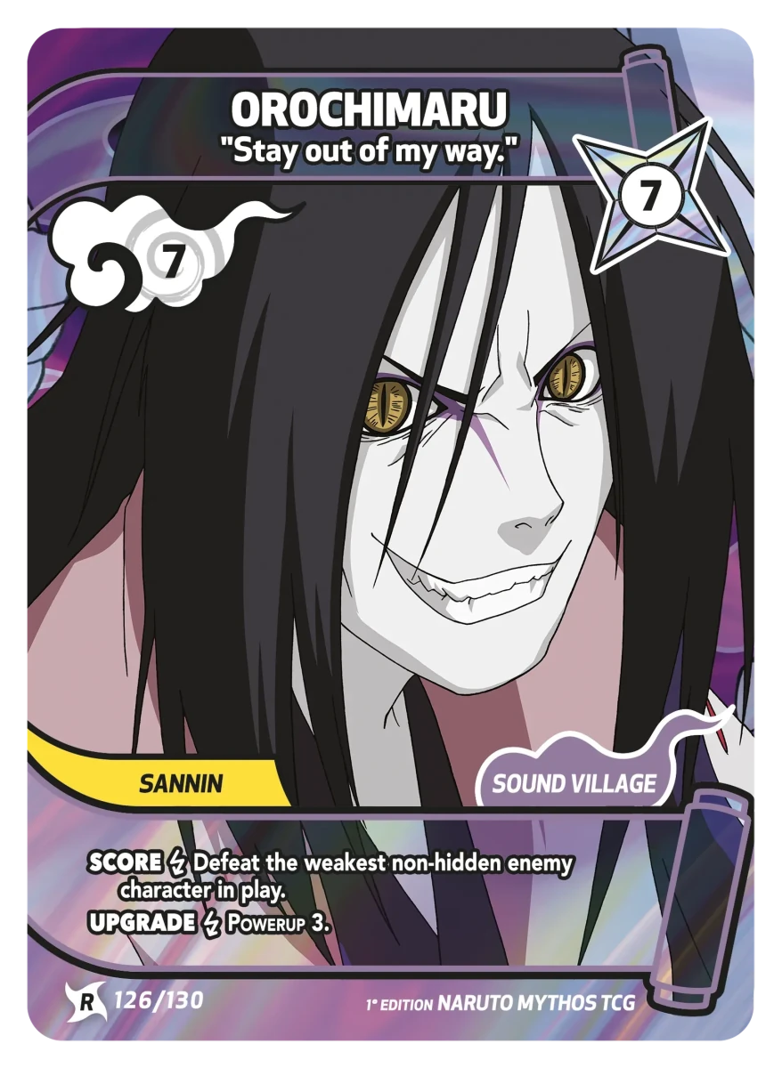 Mythos Naruto Konoha Shido 1st Edition : Orochimaru Stay out of my way. 126 RARE by Fabio’s Black Box on MYNTED