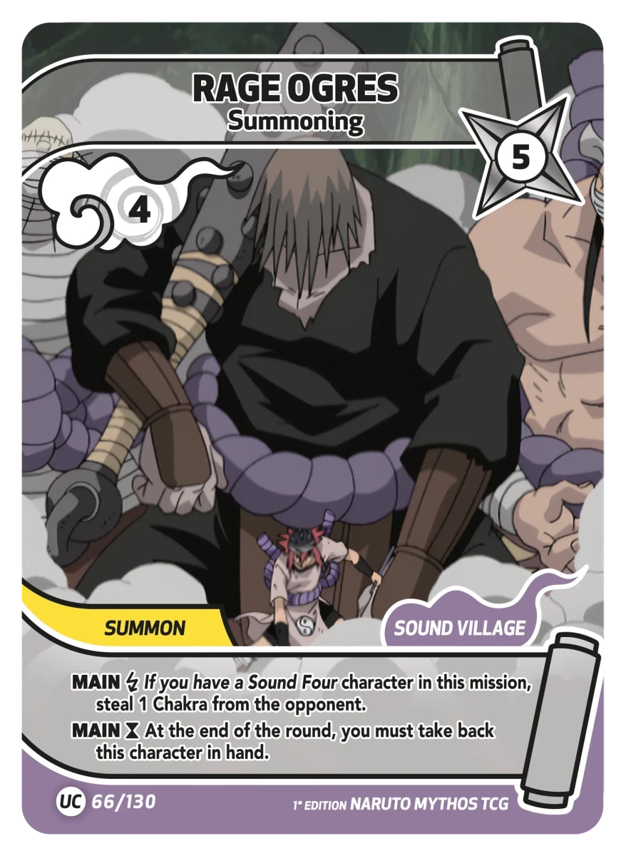 Mythos Naruto Konoha Shido 1st Edition : Rage Ogres Summoning 066UC-Holo by Fabio’s Black Box on MYNTED