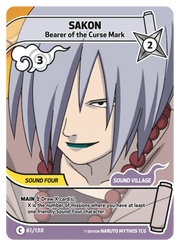 Mythos Naruto Konoha Shido 1st Edition : Sakon Bearer of the Curse Mark 061C-Holo by Fabio’s Black Box on MYNTED