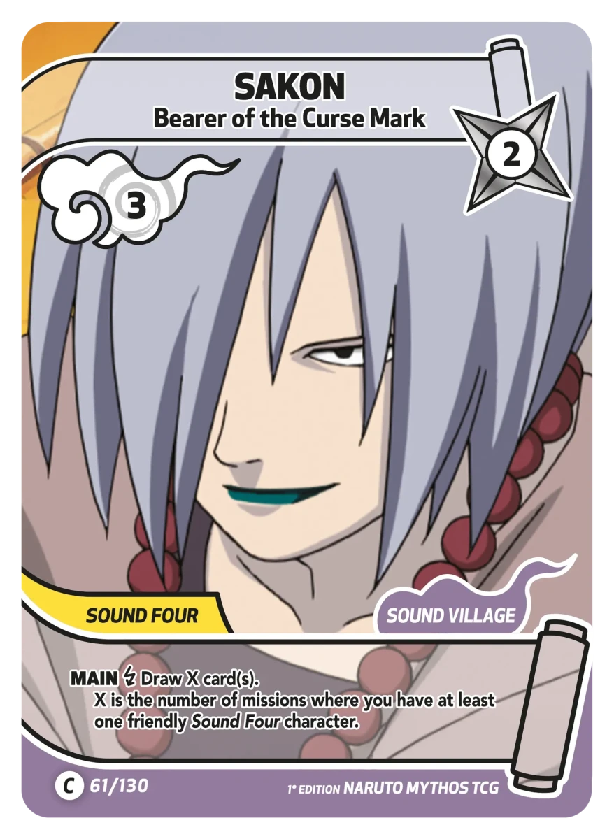 Mythos Naruto Konoha Shido 1st Edition : Sakon Bearer of the Curse Mark 061C-Holo by Fabio’s Black Box on MYNTED