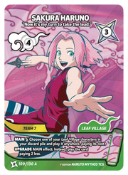 Mythos Naruto Konoha Shido 1st Edition : Sakura Haruno Now it's my turn to take the lead. 109 RARE-ART by Fabio’s Black Box on MYNTED