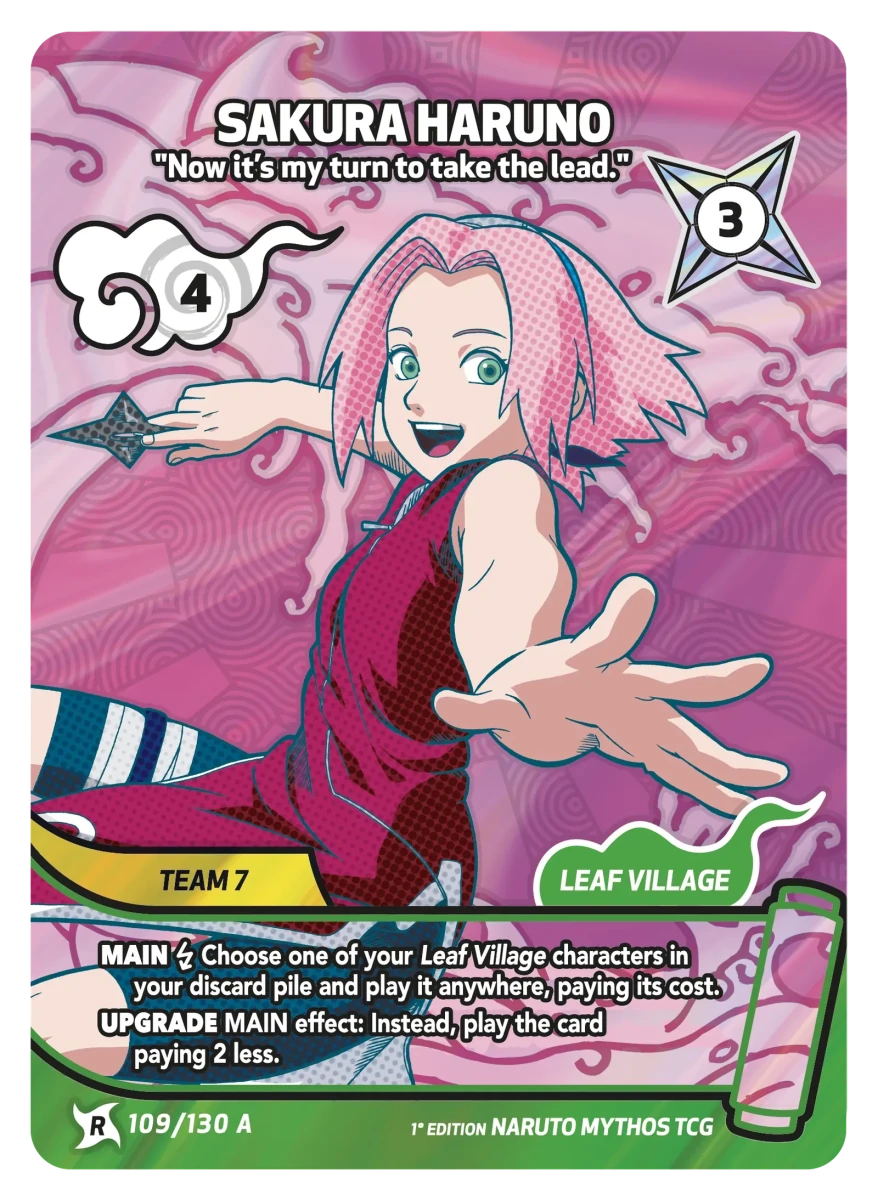 Mythos Naruto Konoha Shido 1st Edition : Sakura Haruno Now it's my turn to take the lead. 109 RARE-ART by Fabio’s Black Box on MYNTED