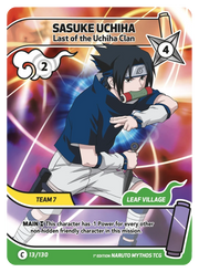 Mythos Naruto Konoha Shido 1st Edition : Sasuke Uchiha Last of the Uchiha Clan 013C-Holo by Fabio’s Black Box on MYNTED