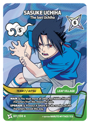 Mythos Naruto Konoha Shido 1st Edition : Sasuke Uchiha The Last Uchiha 107 RARE-ART by Fabio’s Black Box on MYNTED