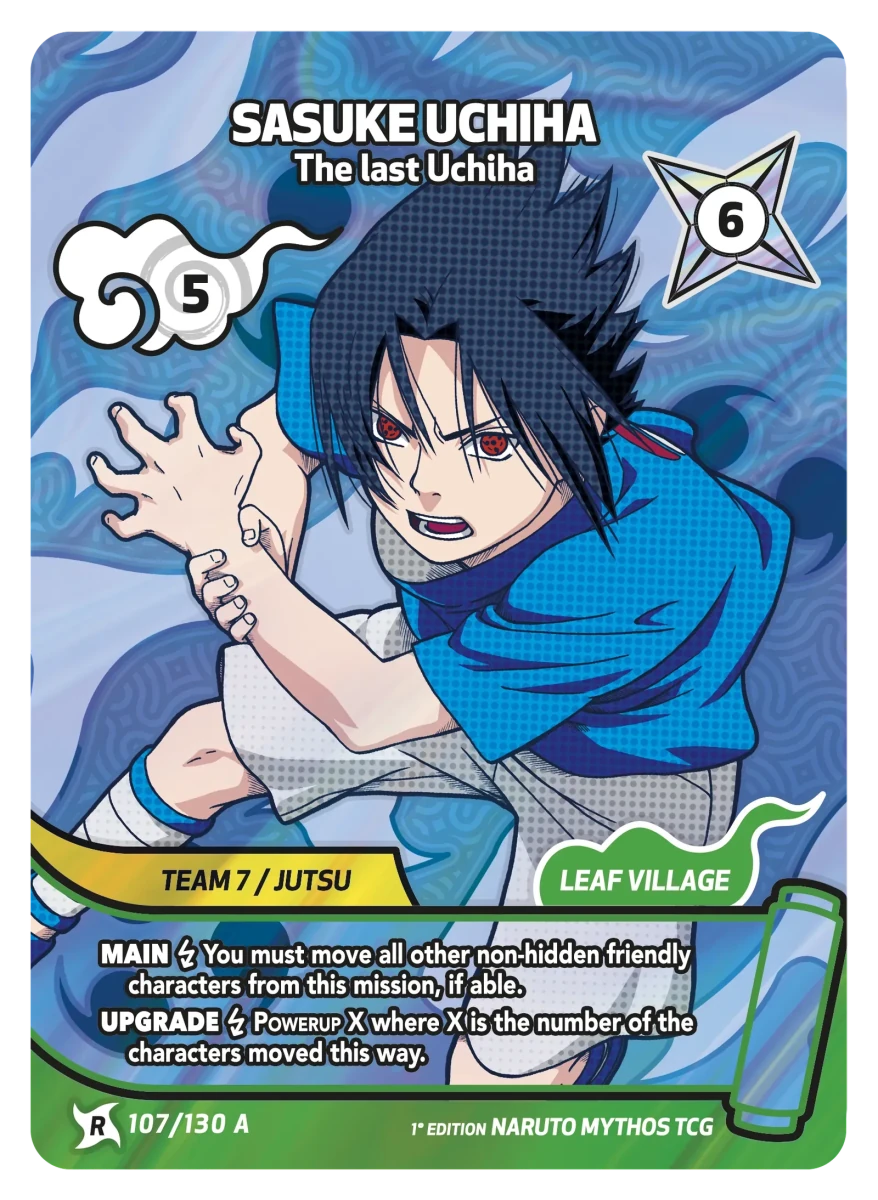 Mythos Naruto Konoha Shido 1st Edition : Sasuke Uchiha The Last Uchiha 107 RARE-ART by Fabio’s Black Box on MYNTED