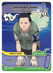 Mythos Naruto Konoha Shido 1st Edition : Shikamaru Nara Shadow Possession Jutsu 022UC-Holo by Fabio’s Black Box on MYNTED