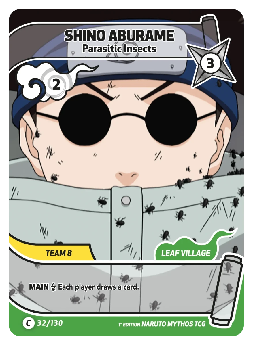 Mythos Naruto Konoha Shido 1st Edition : Shino Aburame Parasitic Insects 032C-Holo by Fabio’s Black Box on MYNTED
