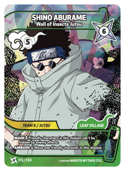 Mythos Naruto Konoha Shido 1st Edition : Shino Aburame Wall of Insects Jutsu 115 RARE by Fabio’s Black Box on MYNTED