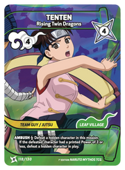 Mythos Naruto Konoha Shido 1st Edition : Tenten Rising Twin Dragons 118 RARE by Fabio’s Black Box on MYNTED