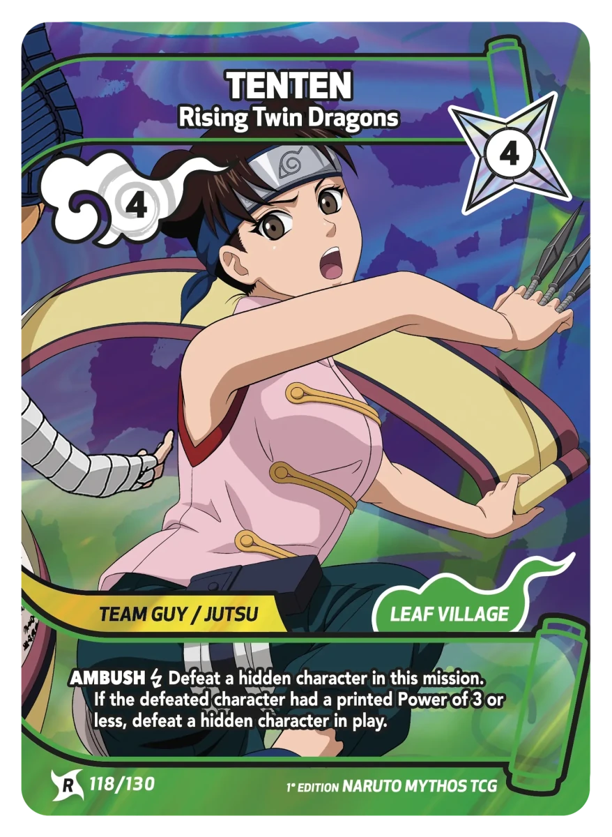 Mythos Naruto Konoha Shido 1st Edition : Tenten Rising Twin Dragons 118 RARE by Fabio’s Black Box on MYNTED