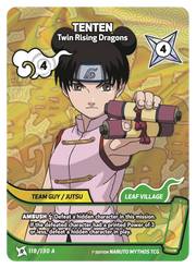 Mythos Naruto Konoha Shido 1st Edition : Tenten Twin Rising Dragons 118 RARE-ART by Fabio’s Black Box on MYNTED