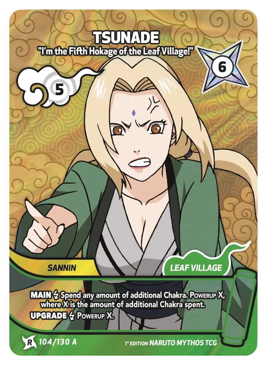 Mythos Naruto Konoha Shido 1st Edition : Tsunade I'm the Fifth Hokage of the Leaf Village! 104 RARE ART by Fabio’s Black Box on MYNTED