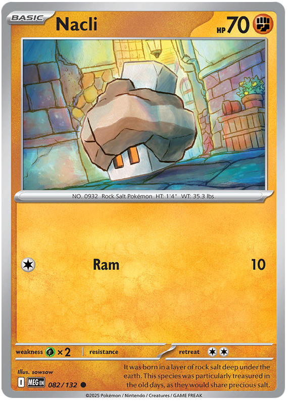 Nacli 082/132 Common | Mega Evolution by Worth the XP on MYNTED