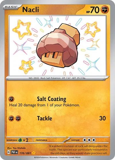 Nacli 176/091 - Paldean Fates - Shiny Rare by Light Collectibles on MYNTED