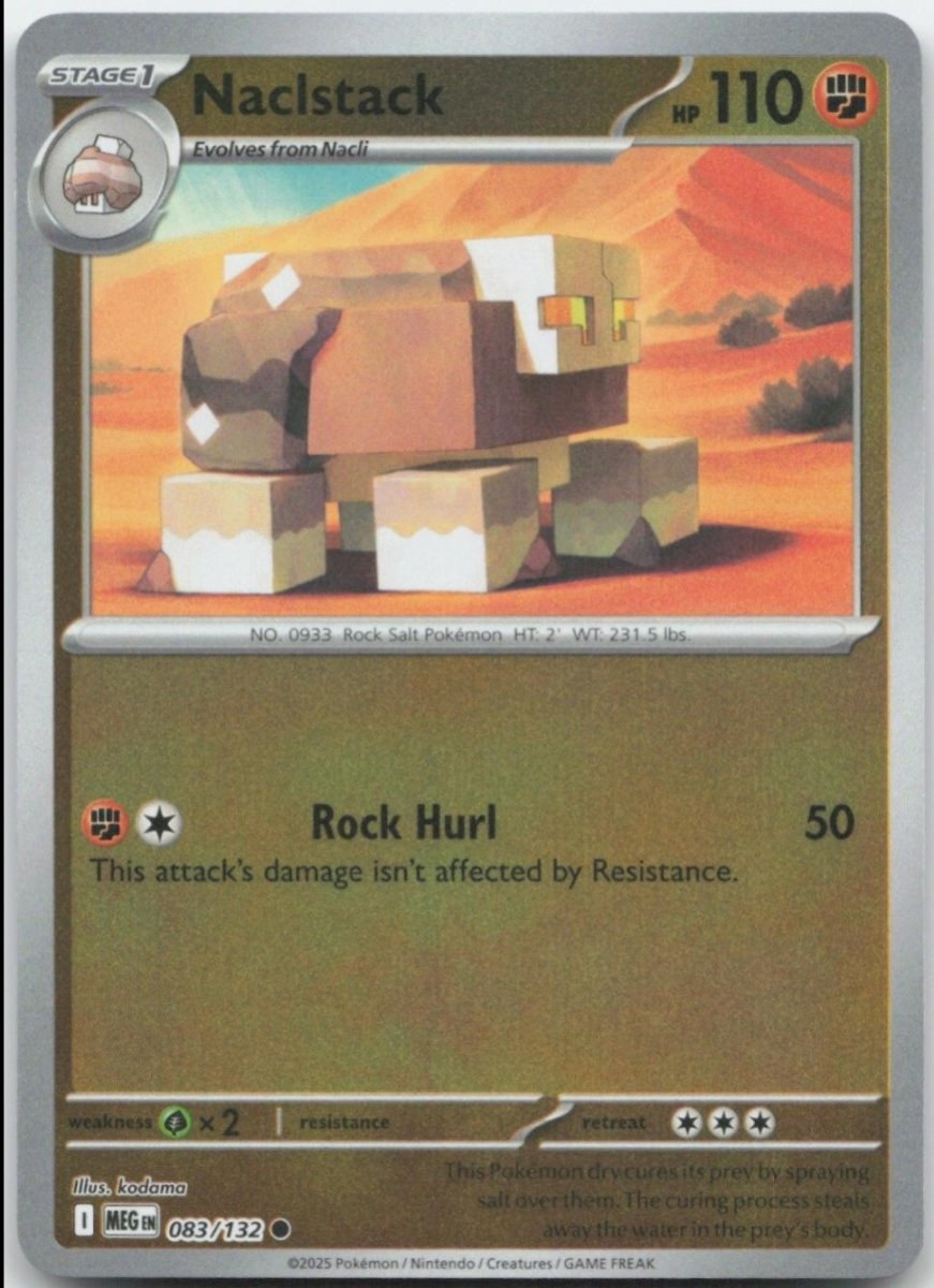 Naclstack [Reverse Holo] 83 Pokemon Mega Evolution by Moe‘s Vault on MYNTED