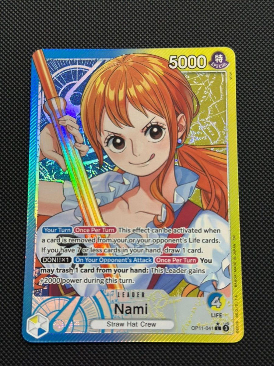 Nami (041) (Alternate Art) A Fist of Divine Speed L • OP11 - 041 Foil by Marnie’s TCG on MYNTED