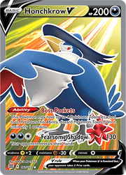Near Mint x 1 Honchkrow V - 161/172 - Full Art Ultra Rare Brilliant Stars by Coolectibles on MYNTED