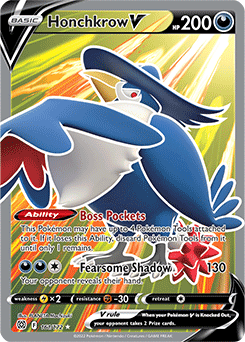 Near Mint x 1 Honchkrow V - 161/172 - Full Art Ultra Rare Brilliant Stars by Coolectibles on MYNTED