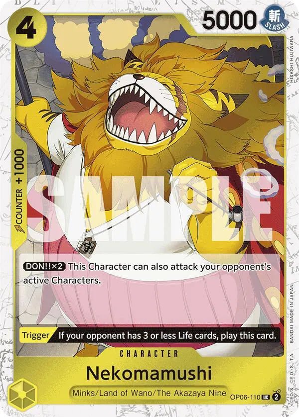 Nekomamushi (Jolly Roger Foil) Premium Booster UC OP06 - 110 by Schmutzfink TCG on MYNTED