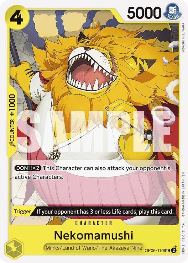 Nekomamushi (Reprint) OP06-110 (Starter Deck 28: GREEN/YELLOW Yamato) by Shaibz TCG on MYNTED