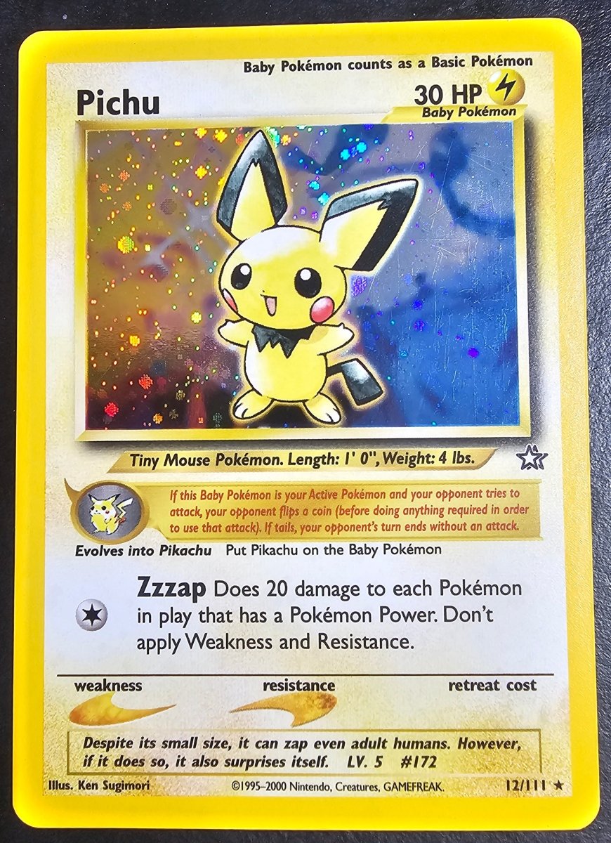 Neo Genesis Pichu Holo 12 by PlayVault on MYNTED