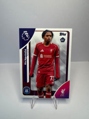 Rio Ngumoha #172 Rookie Card — 2025-26 Topps Premier League — Liverpool FC