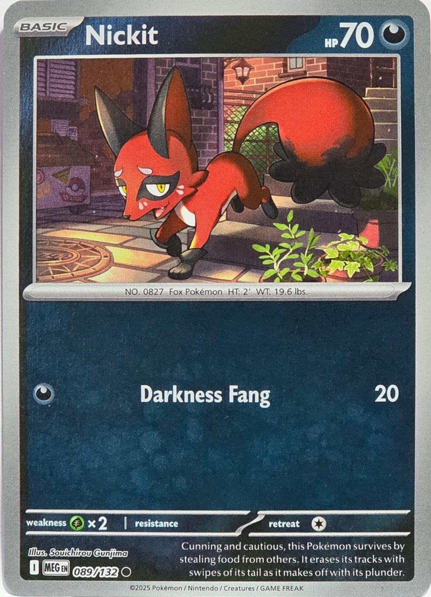 Nickit [Reverse Holo] 89 Pokemon Mega Evolution by Moe‘s Vault on MYNTED
