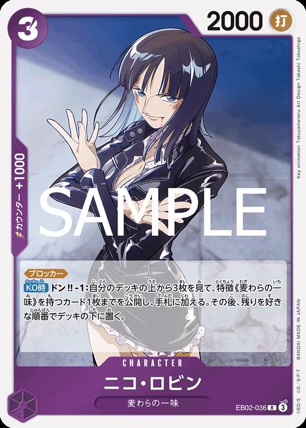 Nico Robin EB02-036 One Piece Japanese Extra Booster Anime 25th Collection by Moe‘s Vault on MYNTED