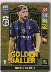 Nicolo Barella Golden Baller Panini Adrenalyn XL FIFA 365 2025 No. 8 by Pokedaddy on MYNTED