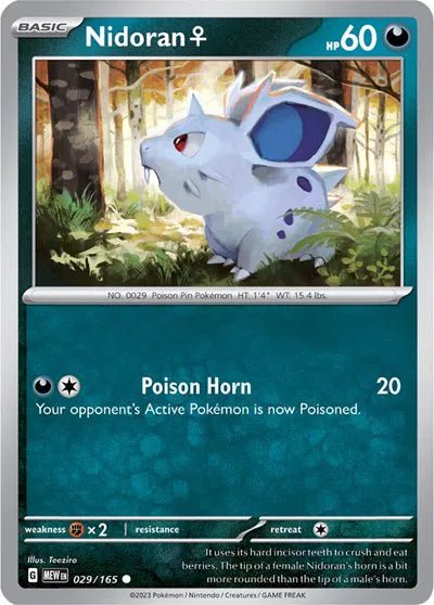 Nidoran F - 029/165 - Normal by The Archive Stop on MYNTED