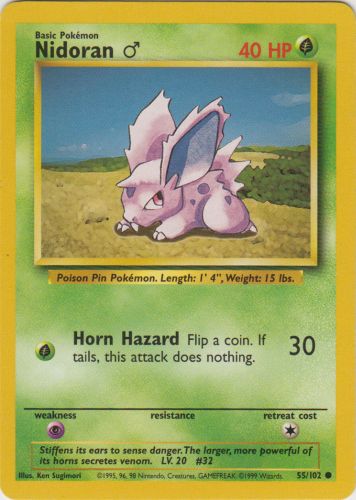Nidoran(M) - 55/102 by PokeCollect on MYNTED