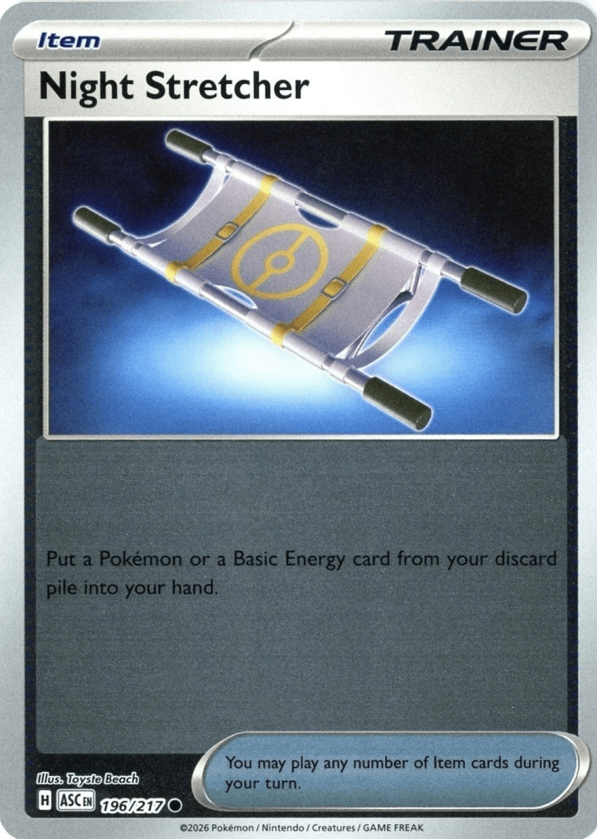 Night Stretcher - 196/217 (Reverse Holo) ME: Ascended Heroes (ASC) by SAFAQATI on MYNTED