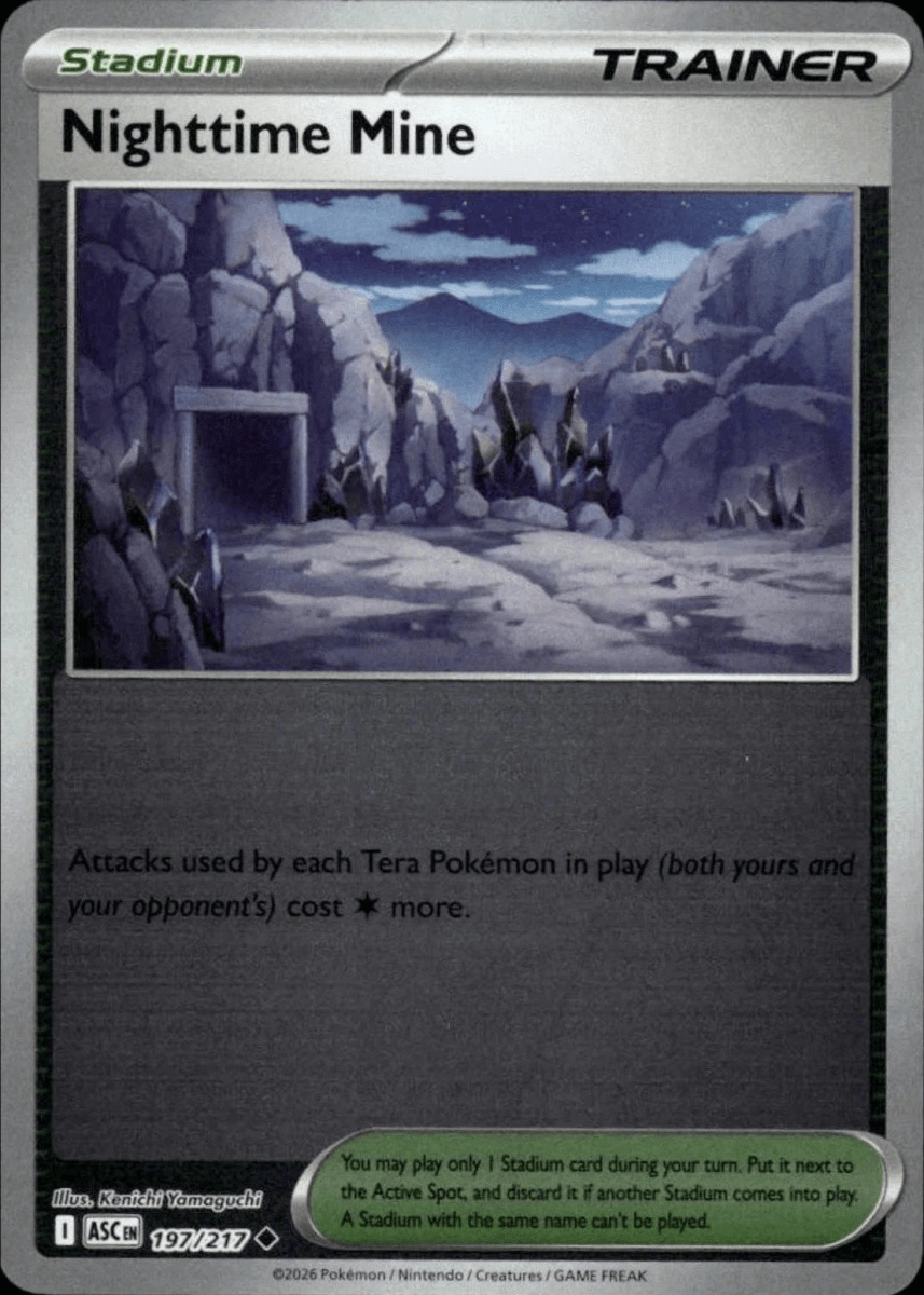 Nighttime Mine - 197/217 (Reverse Holo) ME: Ascended Heroes (ASC) by SAFAQATI on MYNTED