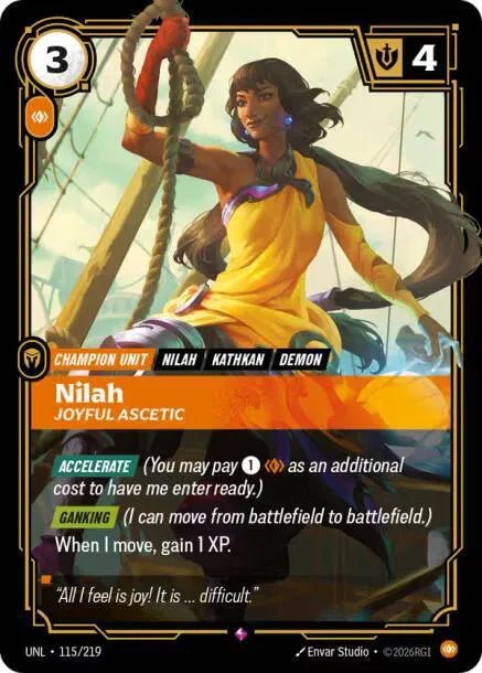 Nilah - Joyful Ascetic 115/219 (Unleashed) by GDR TCG on MYNTED
