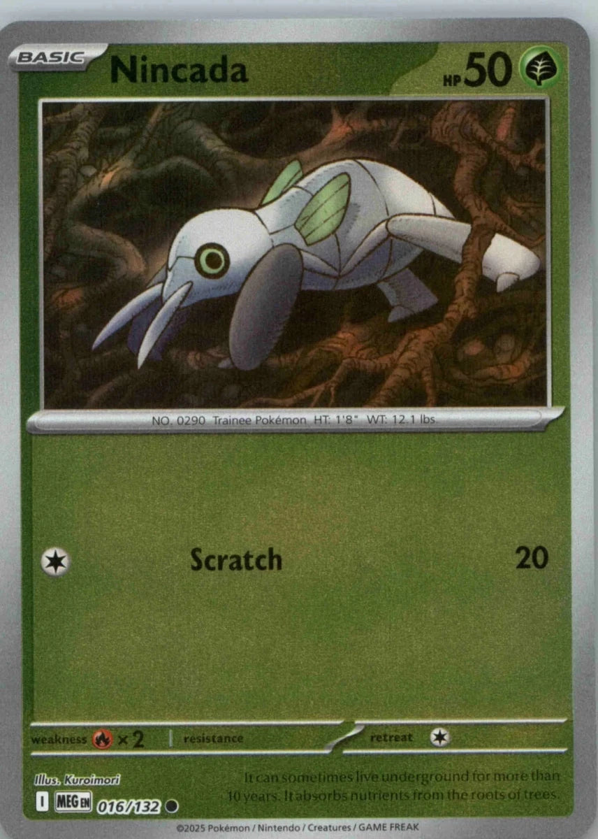 Nincada [Reverse Holo] 16 Pokemon Mega Evolution by Moe‘s Vault on MYNTED
