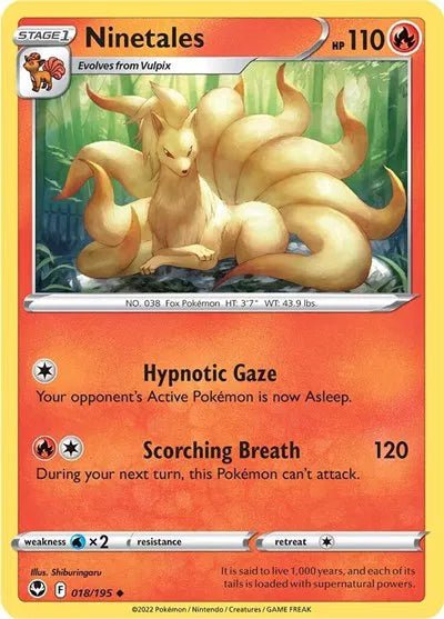 Ninetales 018/195 · Normal (Silver Tempest) by The Archive Stop on MYNTED