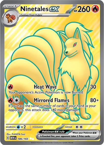 Ninetales ex - 186/165 - SV: Scarlet & Violet 151 (MEW) by Poké Dubai on MYNTED