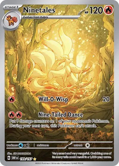 Ninetales - Obsidian Flames - IR 199/197 - English by MechaKai Collectibles on MYNTED