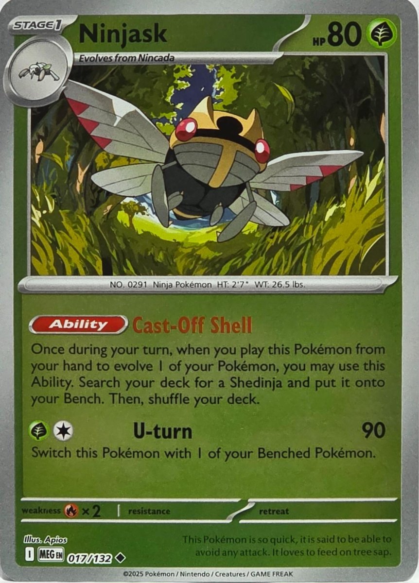 Ninjask [Reverse Holo] 17 Pokemon Mega Evolution by Moe‘s Vault on MYNTED
