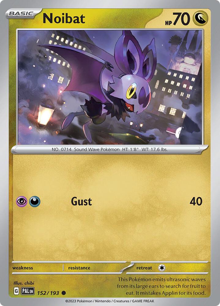 Noibat 152/193 Reverse Holo · Paldea Evolved (PAL) by PokeMarsi on MYNTED
