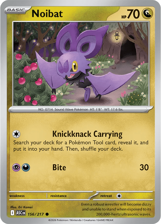 Noibat 156/217 (Ascended Heroes) by Collectorbull on MYNTED