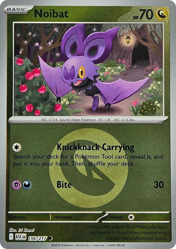 Noibat - 156/217 (Energy Symbol Pattern) - ME: Ascended Heroes (ASC) by SAFAQATI on MYNTED