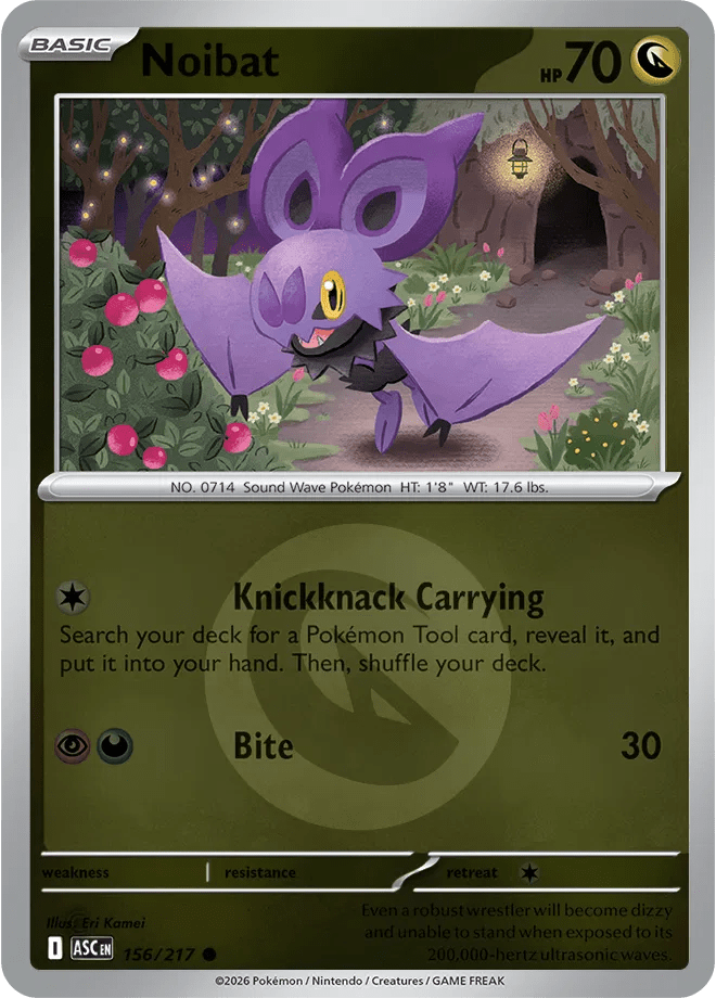Noibat (Energy Symbol Pattern) 156/217 (Ascended Heroes) by Mikeepulls on MYNTED